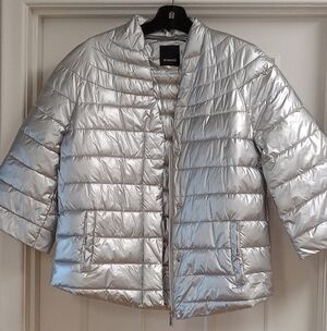 PINKO Silver Puffer Jacket AS IS